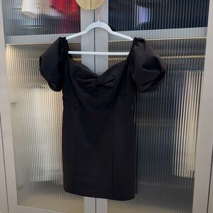 Milly Black Off-Shoulder Dress